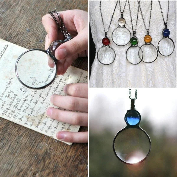 🎁2024 New Year Hot Sale🎁 🔥-Magnifying Glass Necklace gift