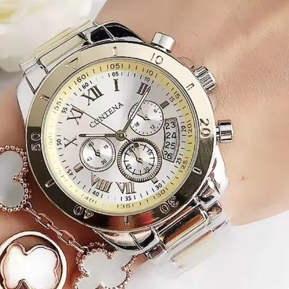 Rose gold luxury watch for women