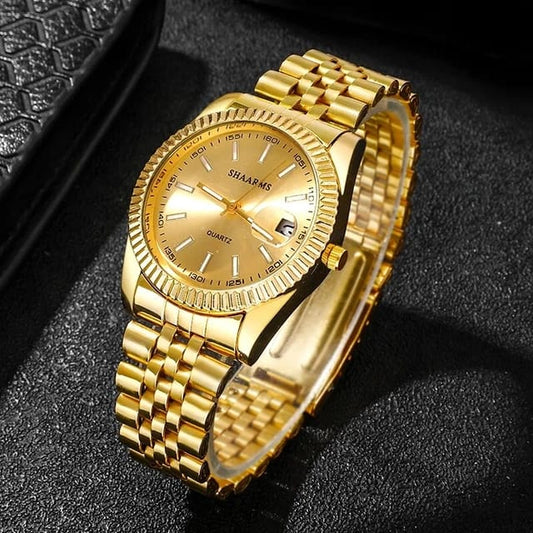 Golden watch for men