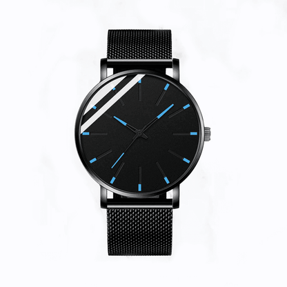 EleganceSlim Men's Stainless Steel Mesh Quartz Watch