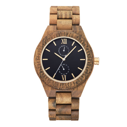 Mens Wooden Watch with Custom Engraving