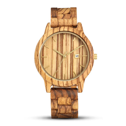 Sandal Wood Mens Quartz Watch