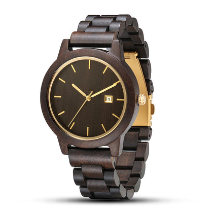 Sandal Wood Mens Quartz Watch