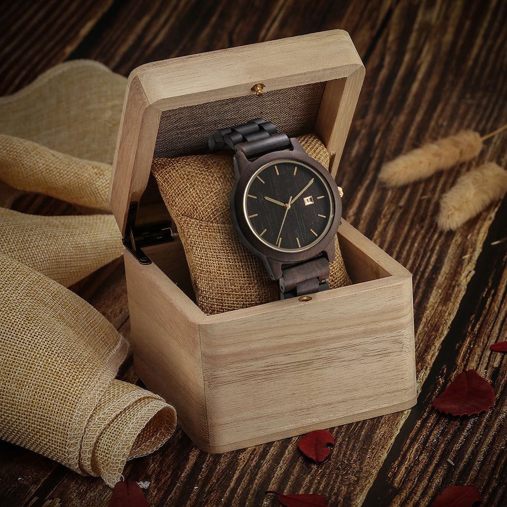 Sandal Wood Mens Quartz Watch