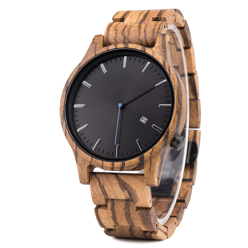 Sandal Wood Quartz Watch for Men