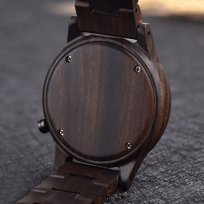 Sandal Wood Quartz Watch for Men