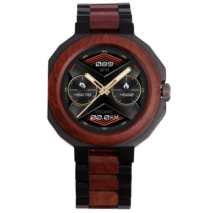 Mens Wooden Smart Watch