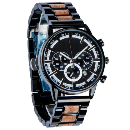 Customized Mens Wood Watch Multifunctional