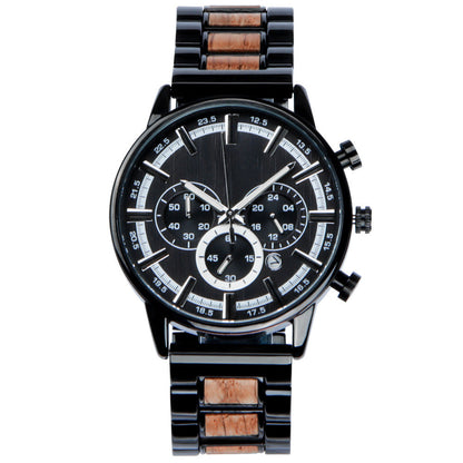 Customized Mens Wood Watch Multifunctional